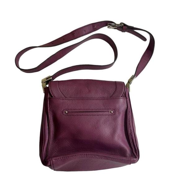 Women's B Makowsky Purple Leather Crossbody Bag - Picture 1 of 8